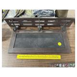 Shelf with Hooks & Chalk Board