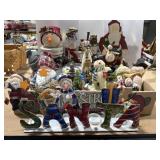 Snowmen & Metal Candle Holder Decor