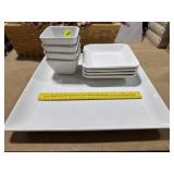 Square White Dishes