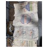 4 Worn Seed Corn Bags