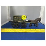 US Mail Cast Horse & Wagon