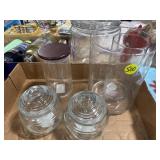 Candle Holders, Covered Jars
