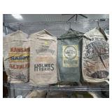 3 Seed Sacks & Ideal Cement Sack