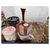 Glasses, Red Vase, Misc.