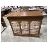 Bar/Gaming Combo: Roulette Wheel & Craps Table