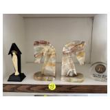 Quartz Bookends & misc,