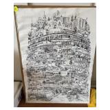 Pencil Drawing of Belmond, IA