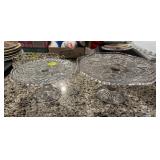 2 Pedestal Cake Plates