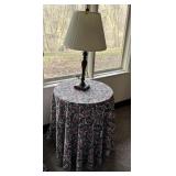 Lamp & Round Occassional Table
