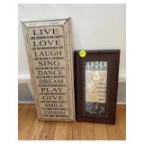 2 Pieces of Wall Decor