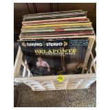 Record Albums in Crate