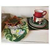 Assorted Plates & Serving Pcs.