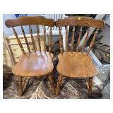 Pair of Oak Chairs