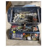 Metal Tool Box w/Tools, Masonary Drill BIts,Misc.