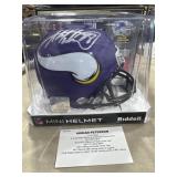 Vikings Mini Helmet -Adrian Peterson Autographed