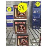 Hornady 22 Mag - 3 Boxes