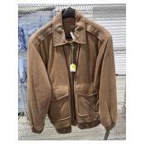2XLT Brown Leather Coat