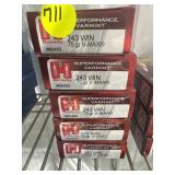 Hornady 243 Win. Varmit - 5 Boxes