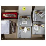 3 Pocket Knives & 4 Uncle Henry 2012 Ornaments
