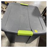 Gray Tote W/ Lid