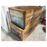 Pair of Bartlette Pear Crates