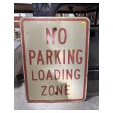 No Parking Loading Zone Sign