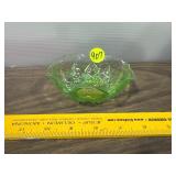 Green Glass Dish