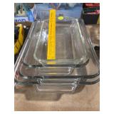 4 Glass Anchor Hocking Baking Pans