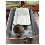 Enamel Pans & Sifter