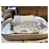 Button Bags, Table Runner & Wooden Box