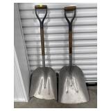 2 Aluminum Scoop Shovels