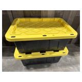 2 - 17 Gallon Totes w/Lids