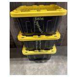 3 - 5 Gallon Totes w/Lids