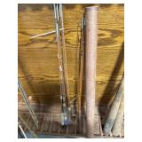 Split Bamboo Fly Rods (4) & Tube