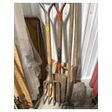 Potato Fork, Spade, Cultivator Hoe & Sand Shovel