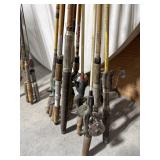 12 Fishing Rods & Some Reels