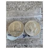 2 - 1964 Kennedy Half Dollars