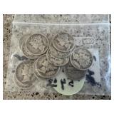 12 Mercury Dimes
