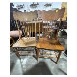 Pr of Wooden Chairs