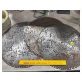 Antique Tin Music Box Discs (3)