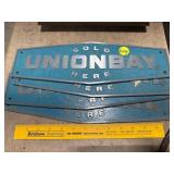 4 Union Bay 'Sold Here' Signs (Metal)