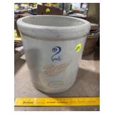 2 Gallon Red Wing Crock Has a Couple Chips