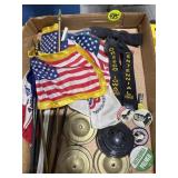 Flags, Pins/Buttons