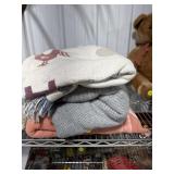2 Wool Blankets & Throw