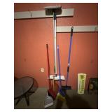 Broom, Swiffer, Dust Pan & Squeegie