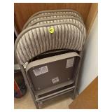 4 Padded Folding Chairs