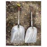 Pair of Aluminum Scoop Shovels