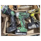 Hitachi Cordless Drills & Light - NO Charger