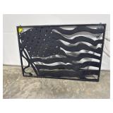 Cast Iron Flag Cut Out  44" x 29"