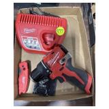 Milwaukee M12 Drill w/Charger - NO BATT. & Cutter